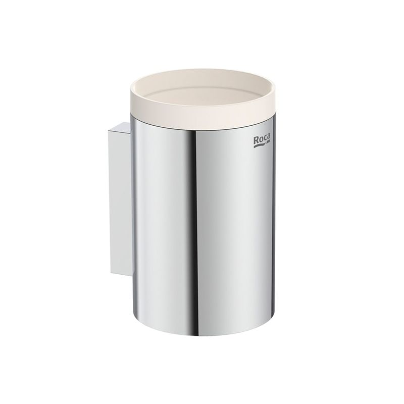Baños-Vaso-Portacepillos-a-Pared-Hotel-s-Round-Cromado-120x87x74mm