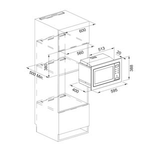 Microondas Grill Smart 25 Inox