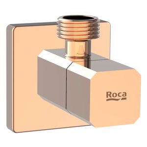 Llave de Paso Aqua Square 1/2" - 1/2" Rose Gold 56x53x53 mm