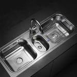 Cocina-Lavaplatos-Triple-Hydra-J107-Sobre-y-Bajo-Cubierta-con-Rebalse-Cromado