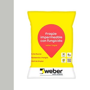 Fragüe Porcelanato y Cerámica Weber Gris 5 Kg
