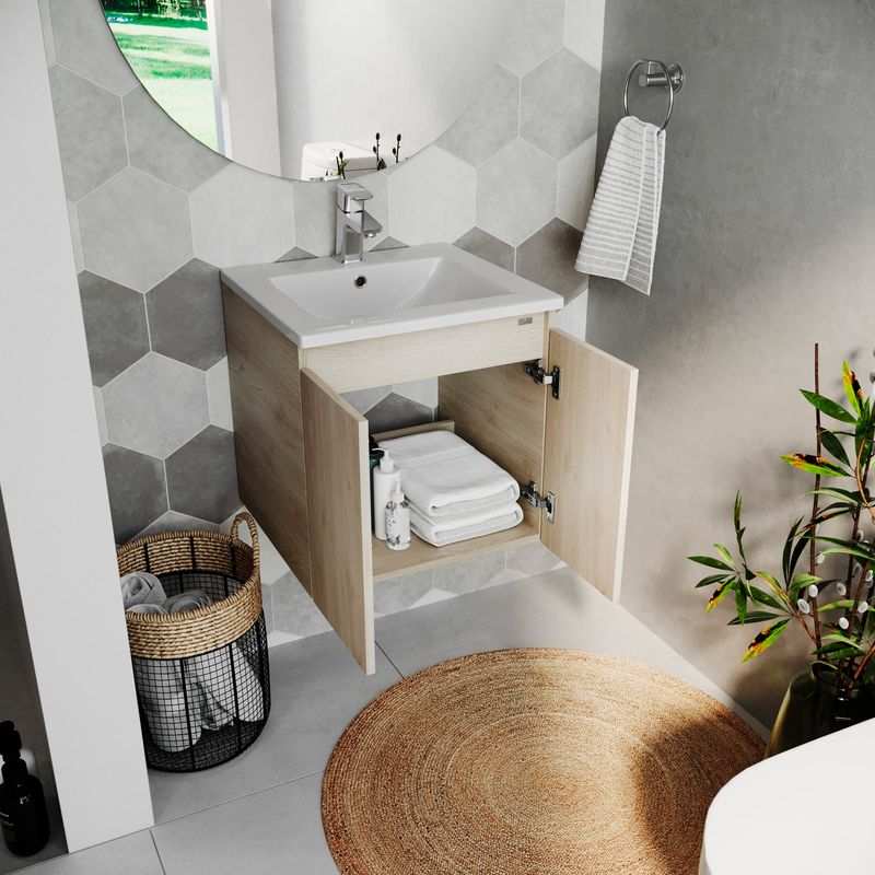 Baños-Mueble-King-Simple-600-2-Puertas-Softclose-Ceniza-C-Lavamanos