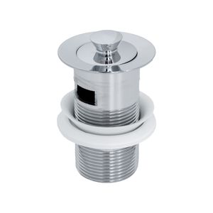 Desagüe con Rebalse Lavamanos Cromado con tapon