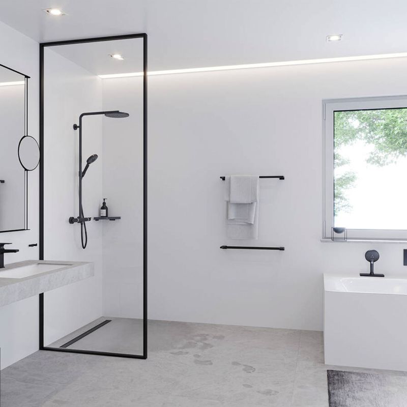 Baños-Toallero-Barra-Addstoris-Negro-Mate-600-mm