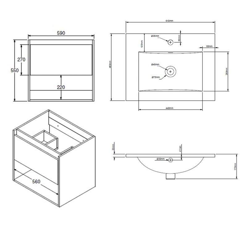 Baños-Mueble-King-Simple-600-1-Cajon-Y-Repisa-Softclose-Taupe-C-Lavamanos