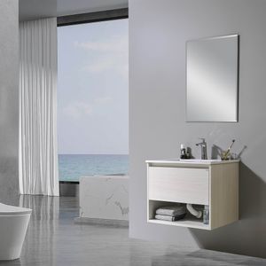 Mueble de Baño Queen 1 Cajón y Repisa White Aspen 600 mm