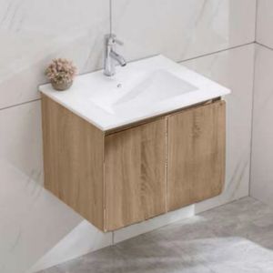 Mueble de Baño Queen Simple 2 Puertas Caramel con Lavamanos 700 mm