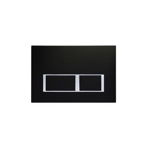 Placa Twin para Cisterna Block Negro Mate