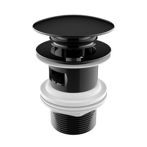 Desagüe universal con apertura/ cierre click negro titanio