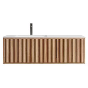 Mueble de Baño Hudson 1 Cajón 1 Puerta Natural Ash con Lavamanos 1200 mm