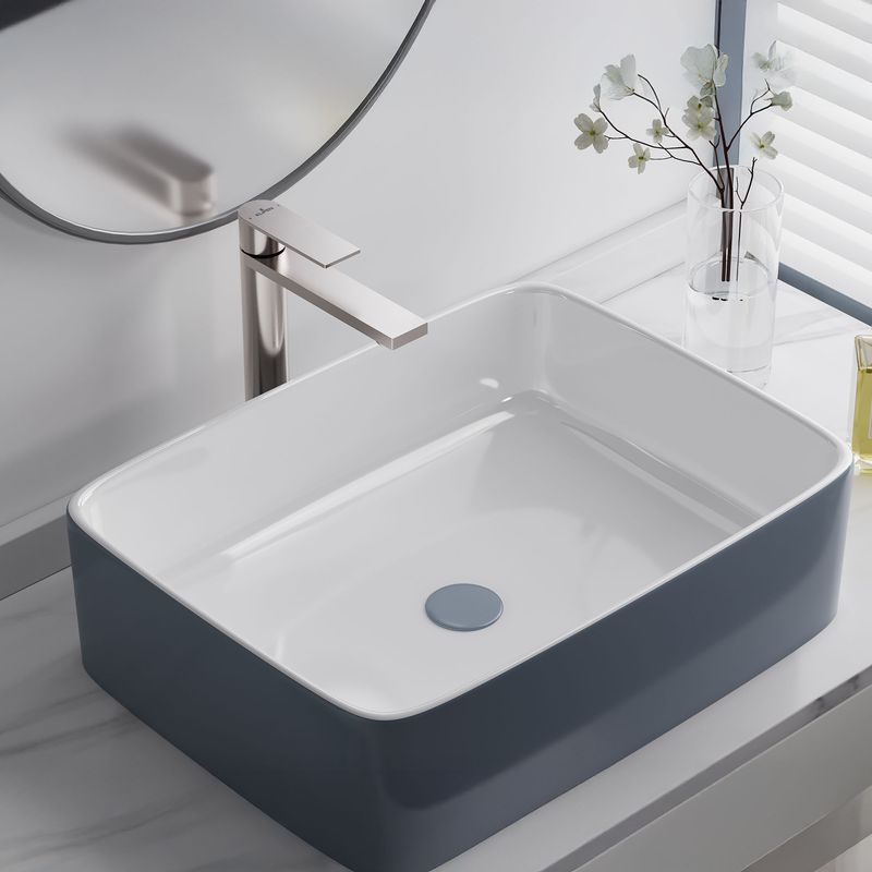 Baños-Griferia-Lavamanos-Stellar-Alta-22-cm-S-Desague-Brushed