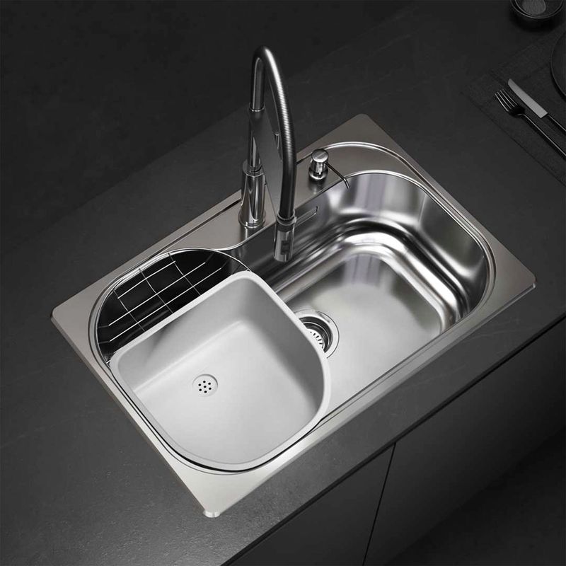Cocina-Pack-Lavaplatos-Simple-Luxor-Compact-SI71A-C-Desague-y-Sifon-Accesorios