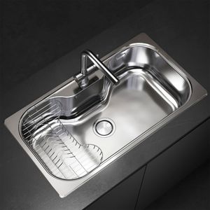 Pack Lavaplatos Simple Luxor Compact SI71A C/Desagüe y Sifon+Accesorios