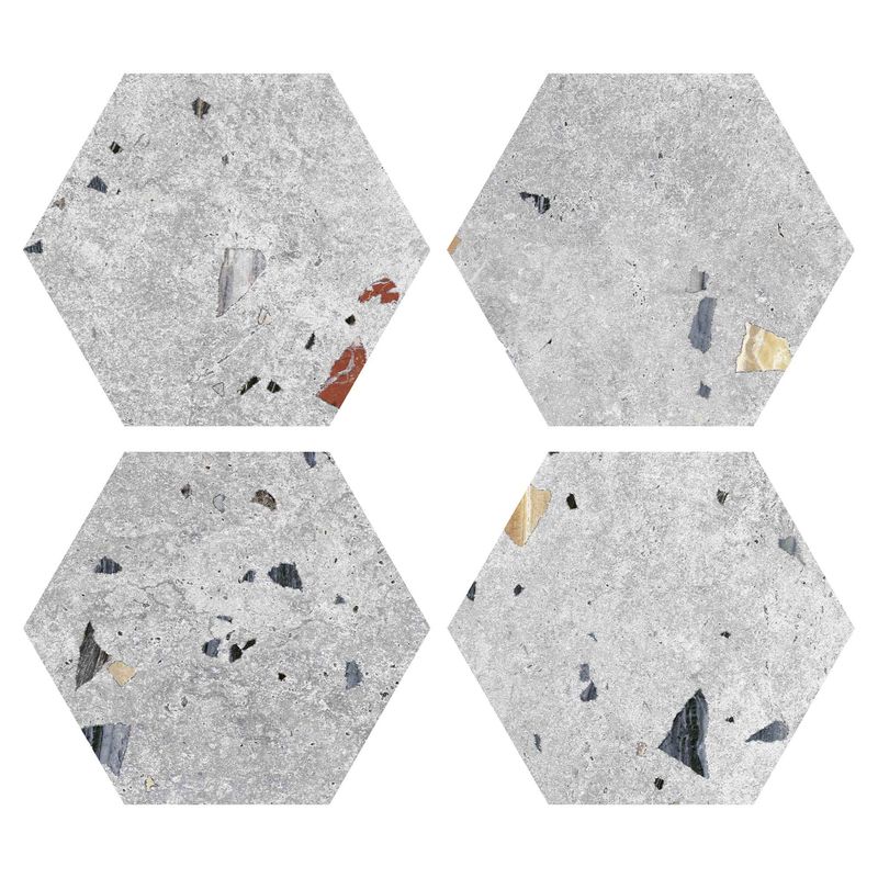 Pisos-y-Muros-Porcelanato-Sonar-Silver-Hex-Gris-Mate-22x25-cm