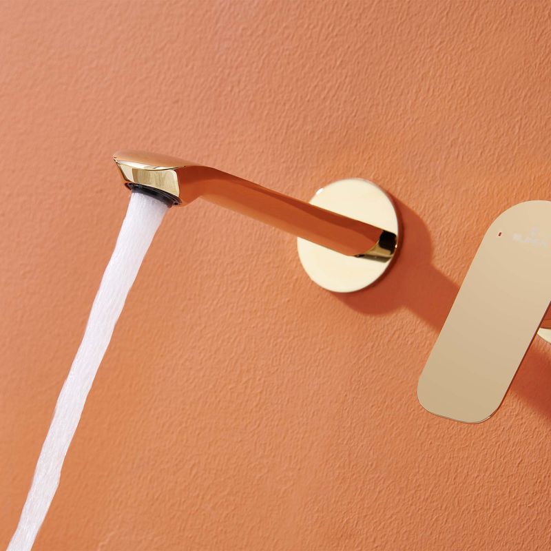 Baños-Griferia-Lavamanos-Urban-Muro-18-Cm-sin-Desague-Dorado