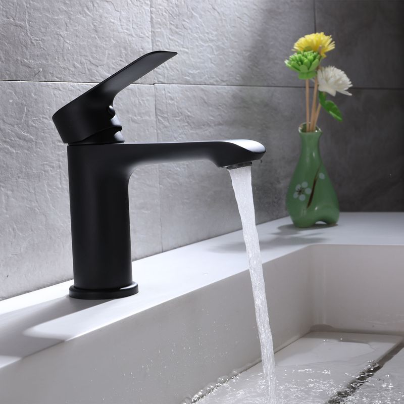 Baños-Griferia-Lavamanos-Urban-N-9-Cm-sin-Desague-Negro-Mate