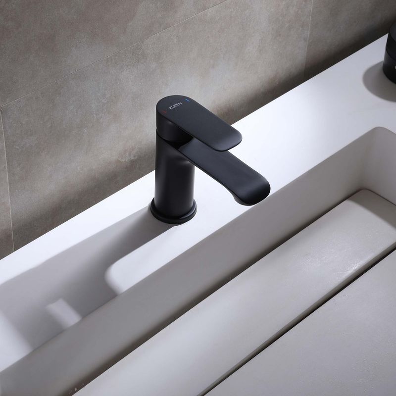 Baños-Griferia-Lavamanos-Urban-N-9-Cm-sin-Desague-Negro-Mate