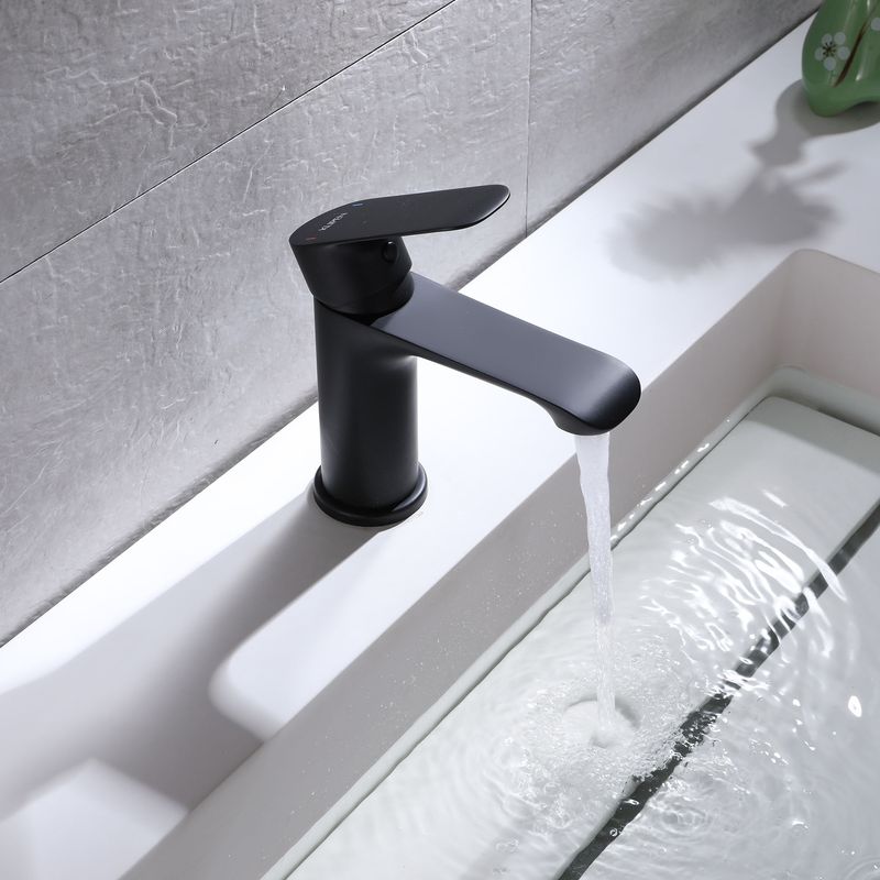 Baños-Griferia-Lavamanos-Urban-N-9-Cm-sin-Desague-Negro-Mate