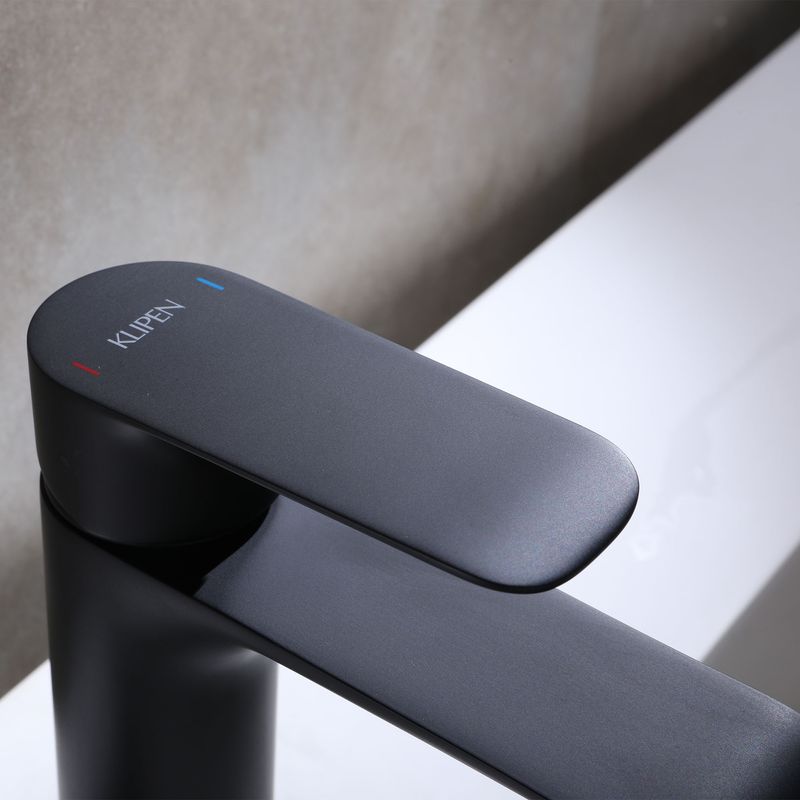 Baños-Griferia-Lavamanos-Urban-N-9-Cm-sin-Desague-Negro-Mate