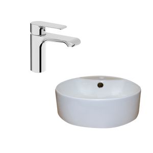 Pack Lavamanos Beta con rebalse + Grifería Urban Cromado