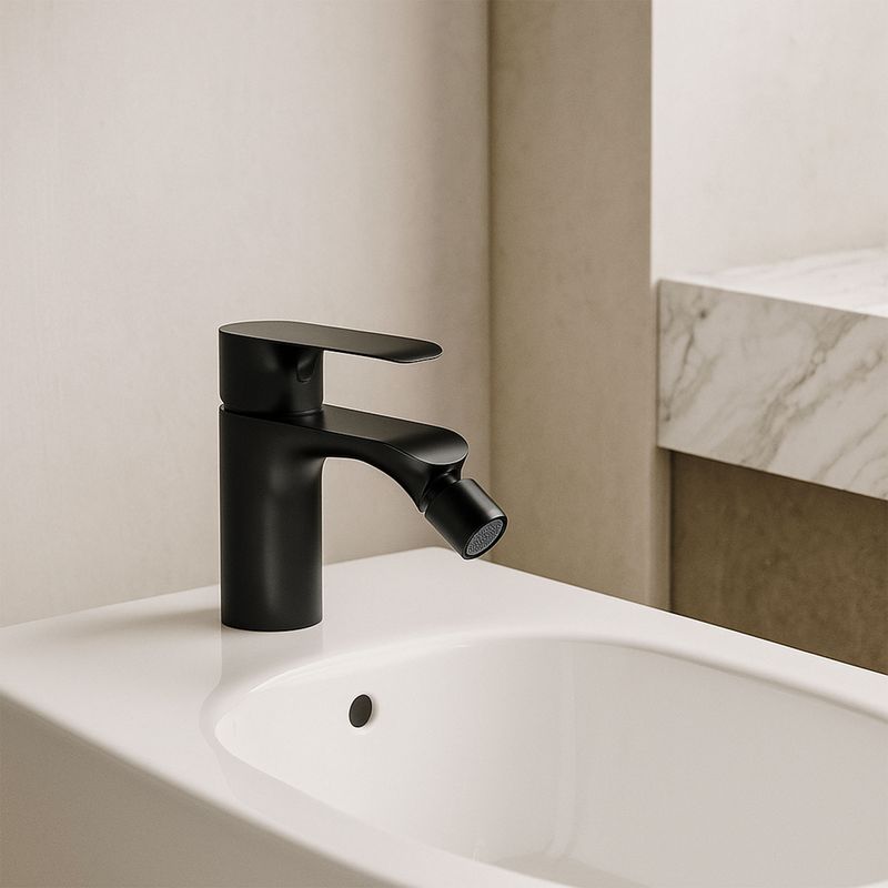 Baños-Griferia-Bide-Urban-N-sin-Desague-Negro-Mate