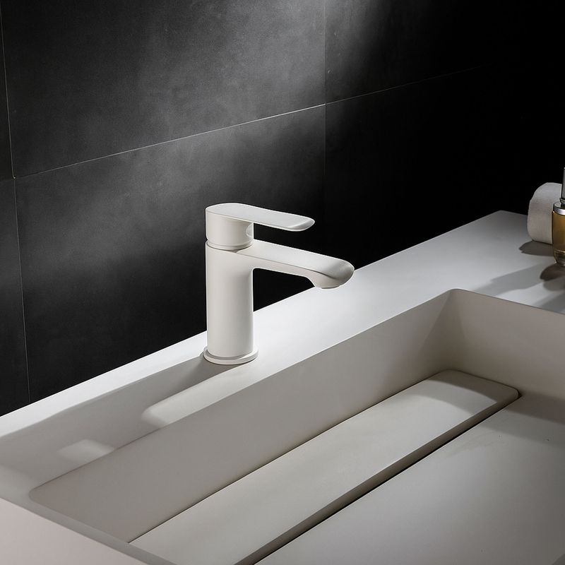 Baños-Griferia-Lavamanos-Urban-9-Cm-sin-Desague-Blanco-Mate