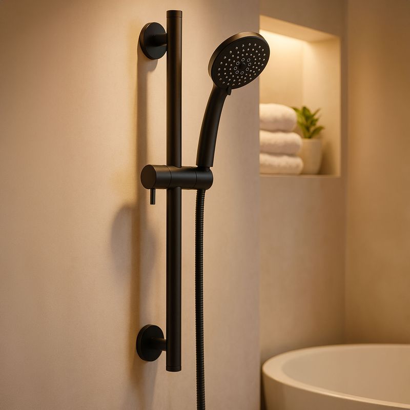 Baños-Set-Barra-Ducha-Urban-Negro-Mate