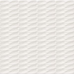 Cerámica Muro Ice Craft Blanco Brillante 6.8x28 cm