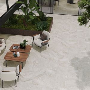 Porcelanato Oberon Blanco Mate Antideslizante 44x66 cm