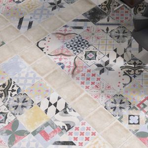 Porcelanato Heritage Multicolor Mate 25x25 cm