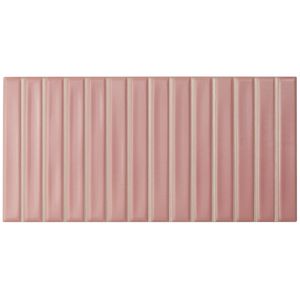 Cerámica Muro Sweet Bars Rosado Mate 12.x25 cm