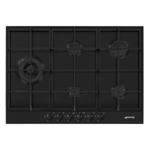 Encimera a Gas Smeg Negro 70cm