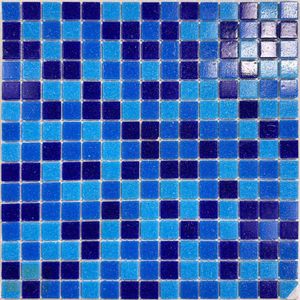 Mosaico Mezcla Azul 32x32 cm