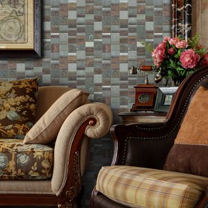 Mosaico Stone Metal Mix Brown 30x30 cm