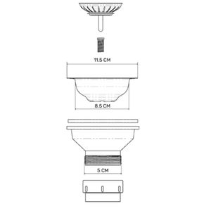 Desague Lavaplatos Socesu Sin Rebalse