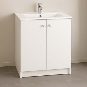 Mueble de Baño Dante 2 Puertas a Piso Blanco 610x465x840mm