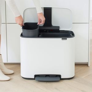 Basurero Pedal Bo White 2C