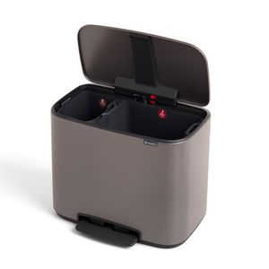 Basurero Pedal Bo Mineral Concrete Gray  2C