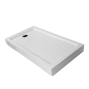 Receptáculo Zen con Desagüe y Panel de Registro Blanco 1200x800 mm