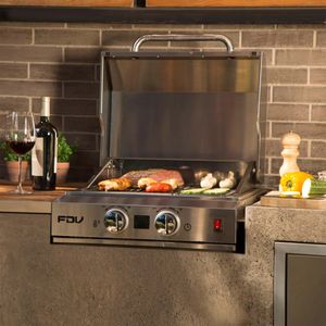 Parrilla Eléctrica FDV Elite Empotrable Inoxidable