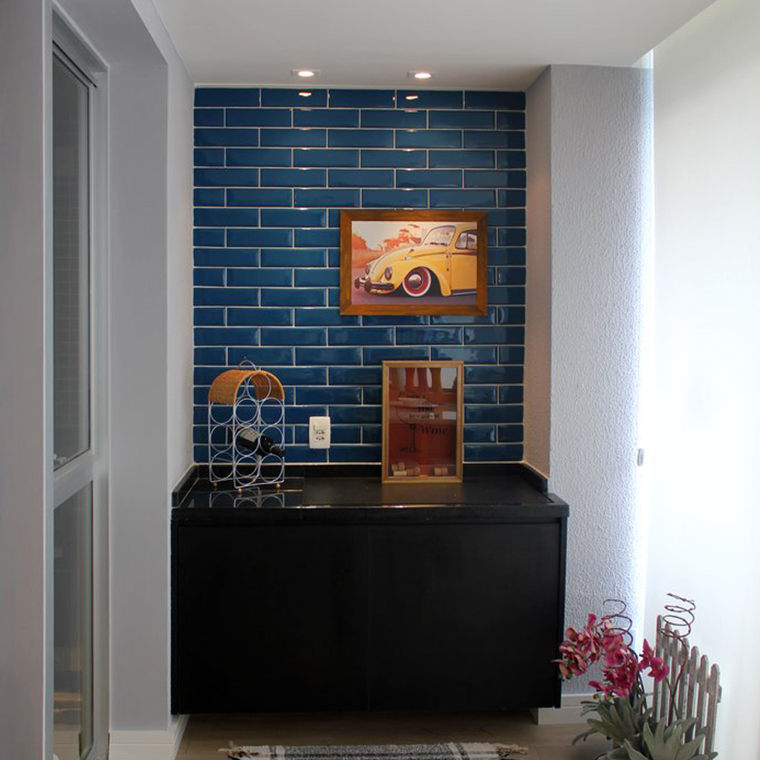 Cerámica Muro Liverpool Azul Indigo Brillante 7x24 cm | mK.c