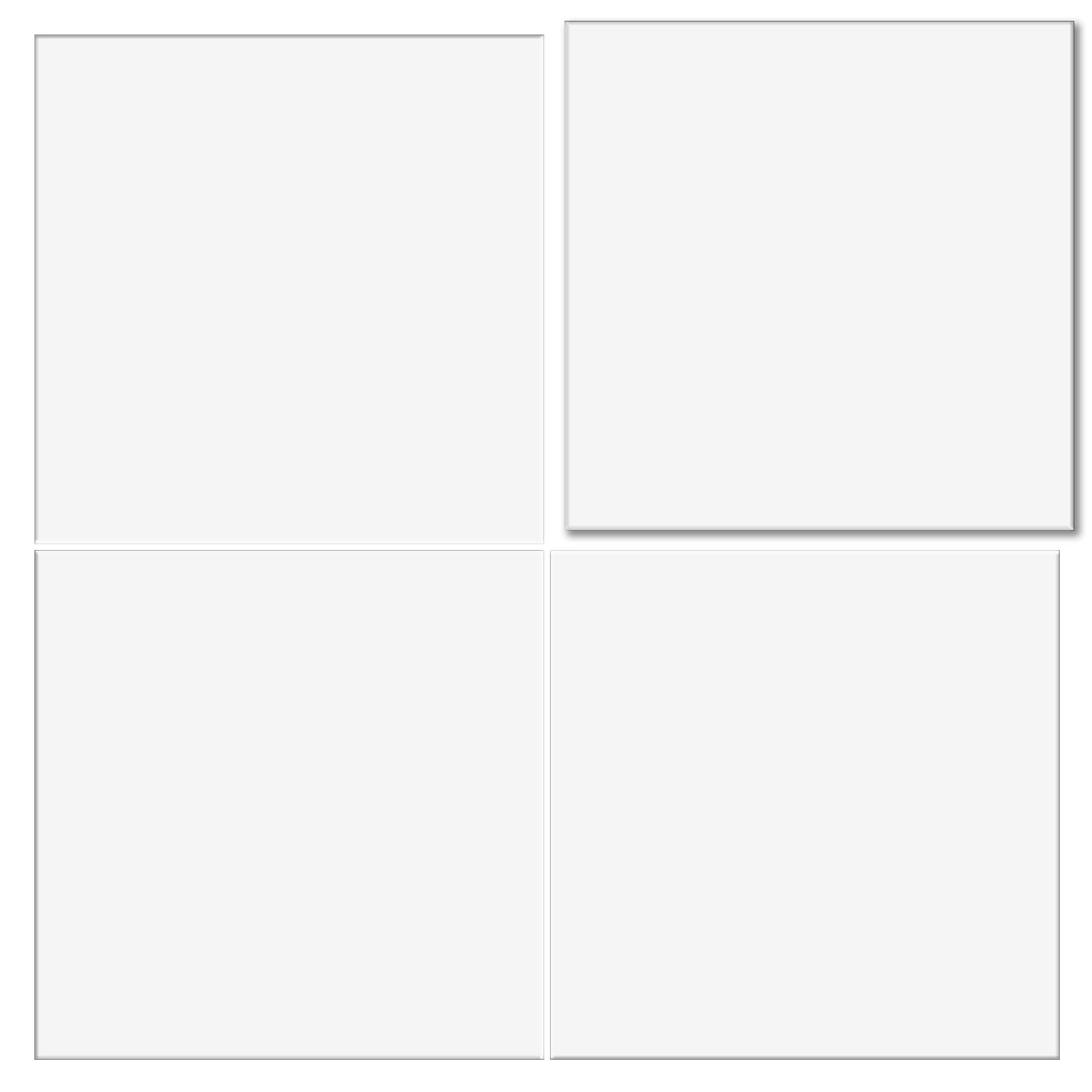 Porcelanato Basic White Mate 25x25 cm