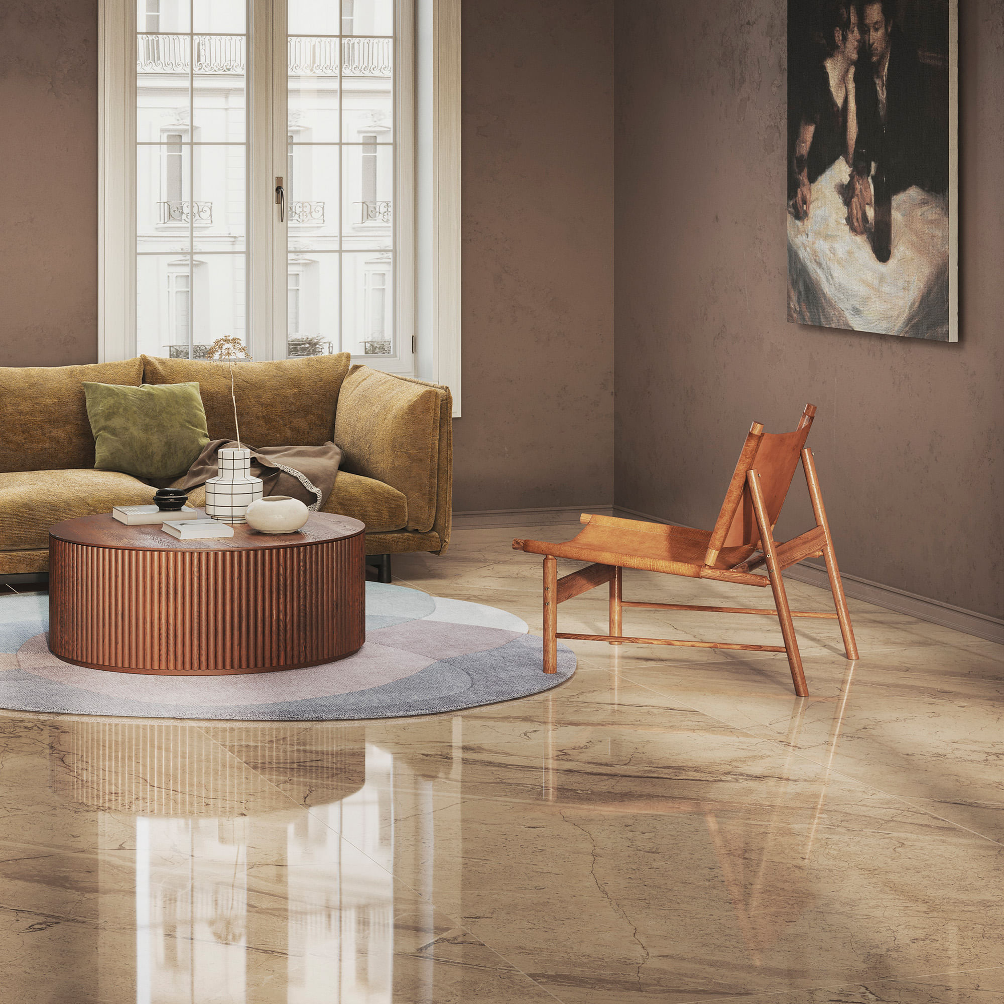 Porcelanato Incanto Breccia Aurora Pulido 75x150