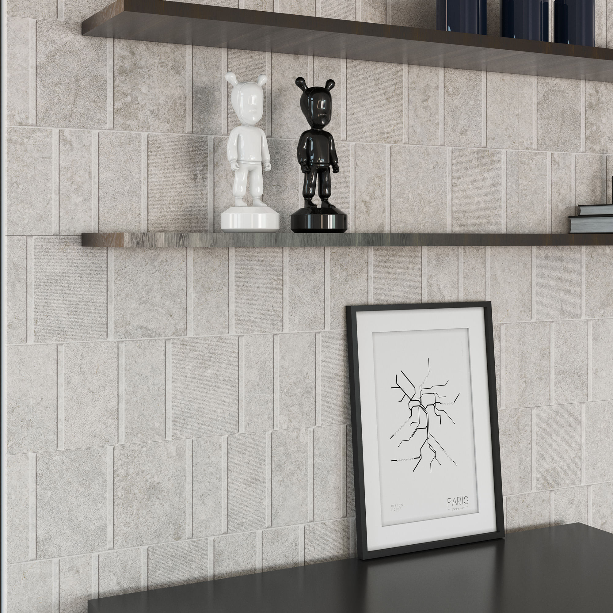 Cerámica Muro Cavalinna Blanco Metric Mate 40x120 cm | mK.cl