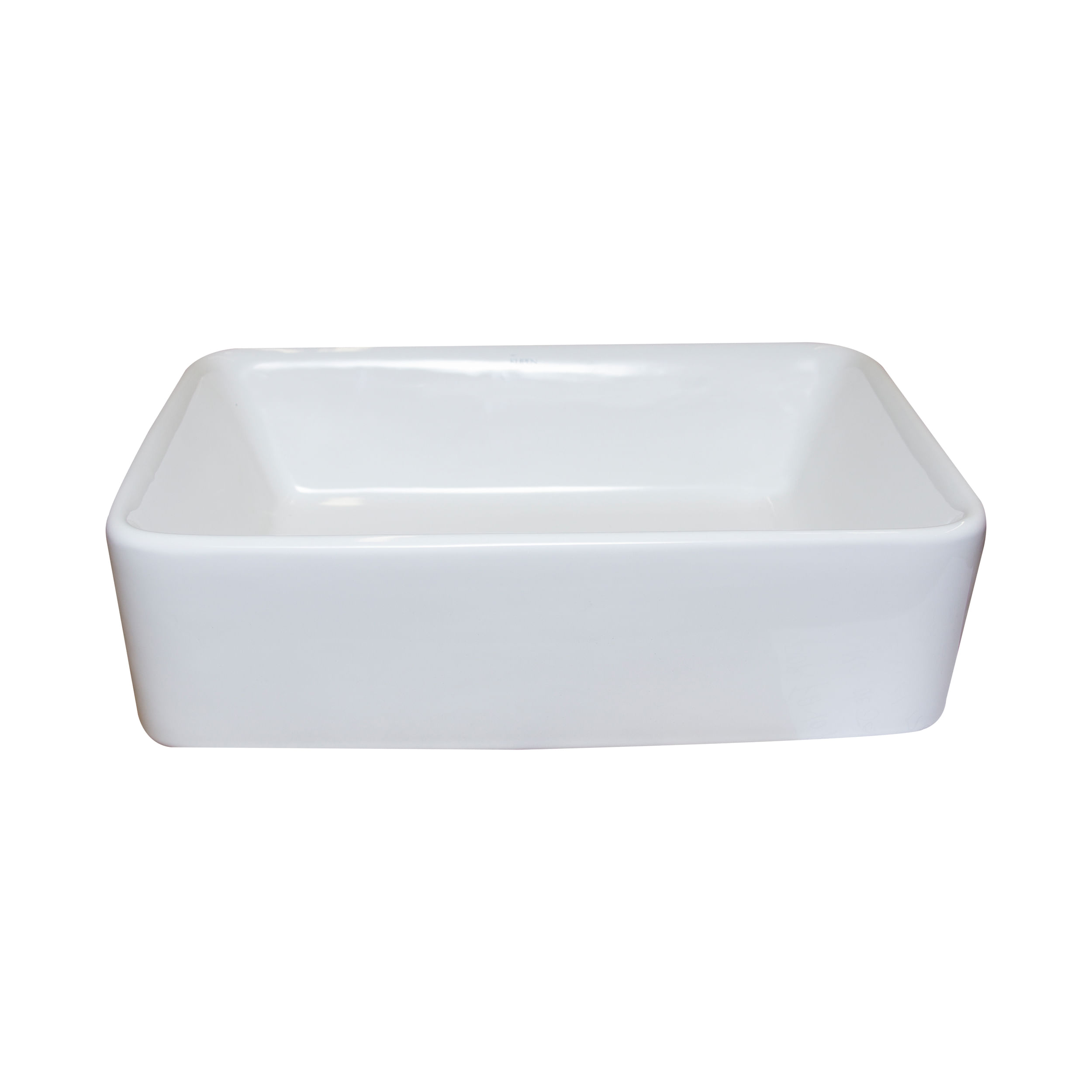 Lavamanos Tau sin Rebalse Sobre Cubierta Rectangular Blanco