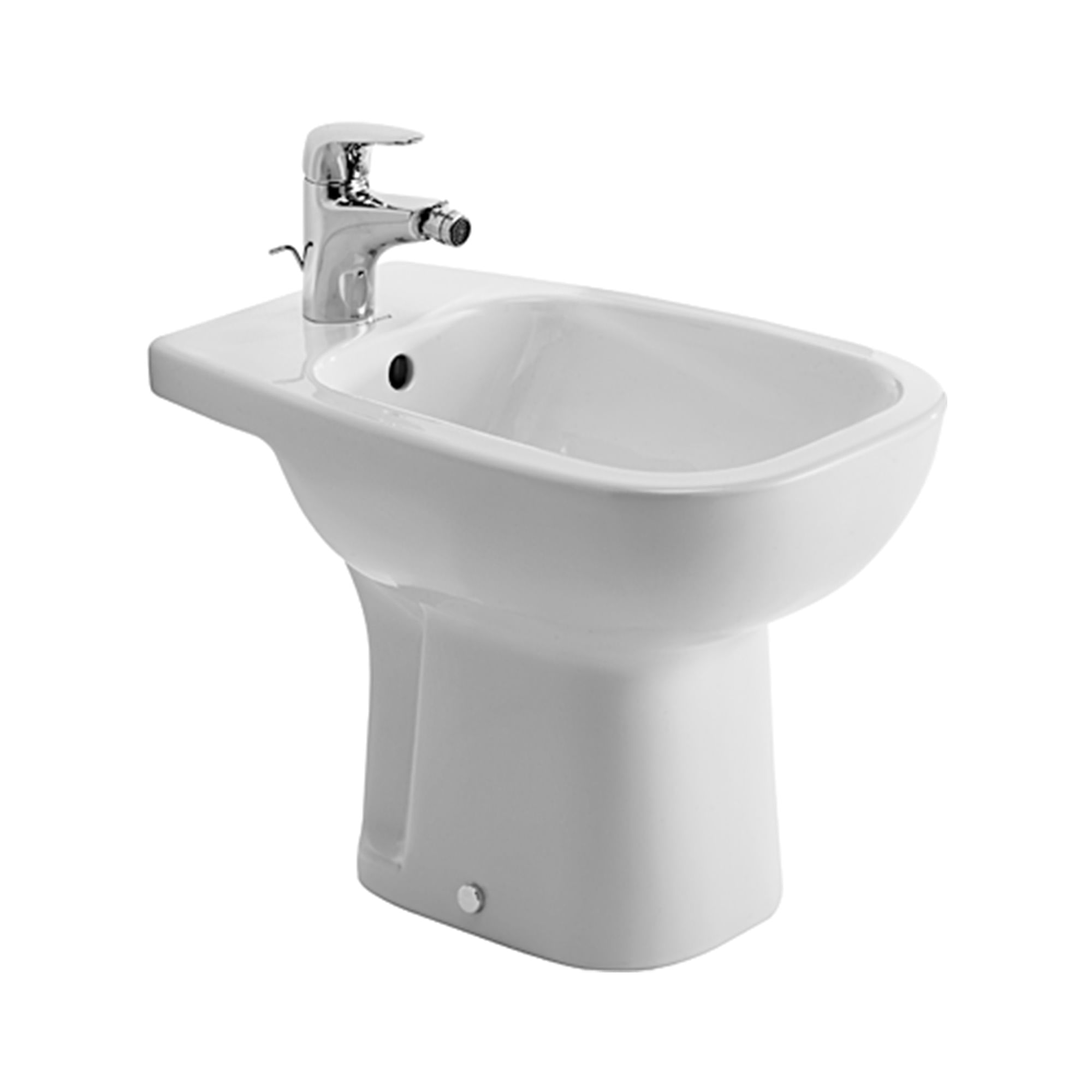 Bidé a Piso D-Code Blanco con Rebalse 350x540x385 mm