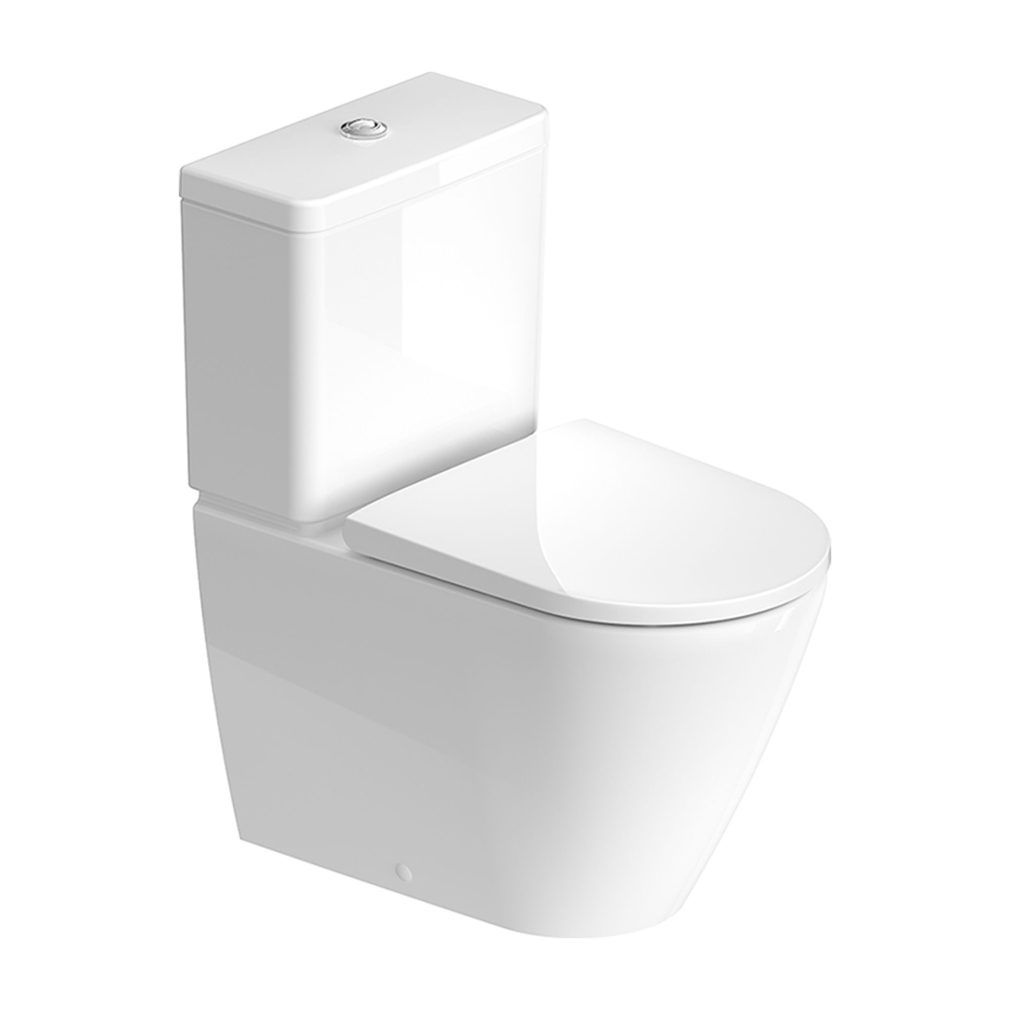 WC Two Piece D-Neo Rimless Descarga a Muro 185 mm