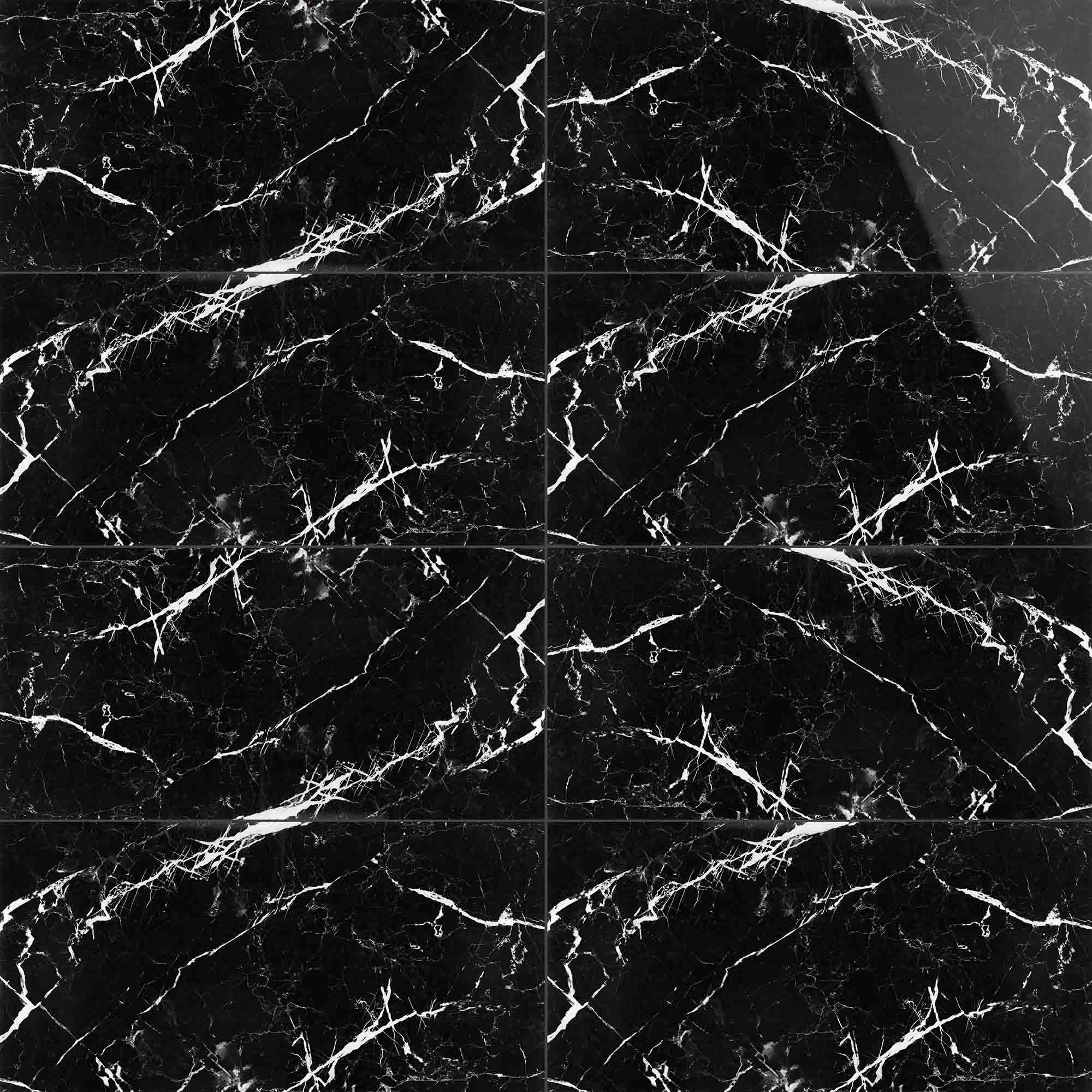 Porcelanato Black Marquina Pulido 60x120 cm