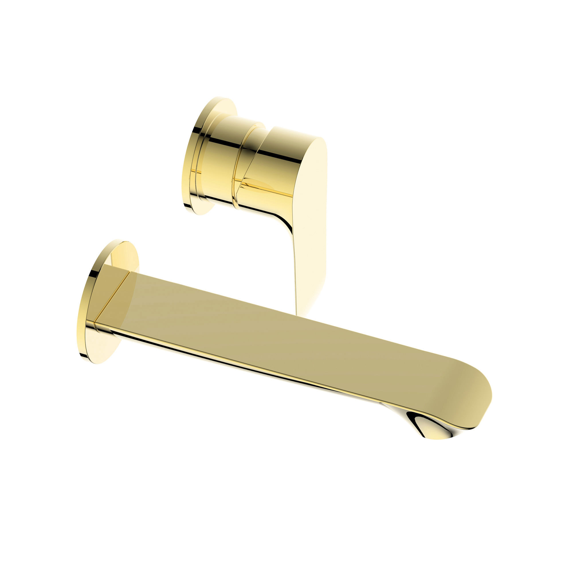 Grifería Lavamanos Urban Baja Muro 18 cm Dorado