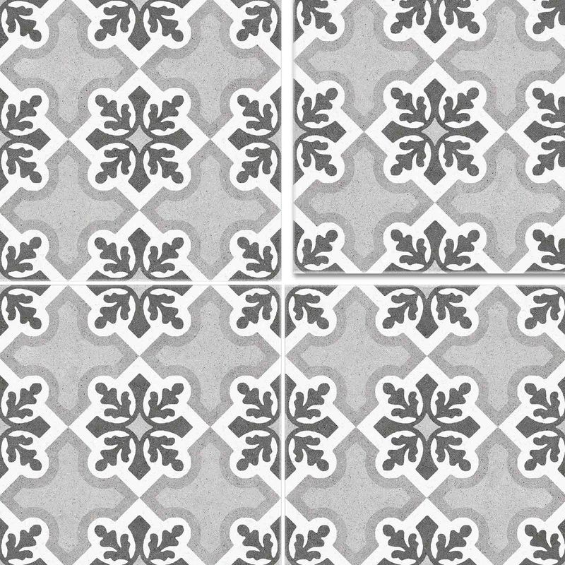 Porcelanato Vintage Ruzafa Gris Mate 25x25 cm | mK.cl